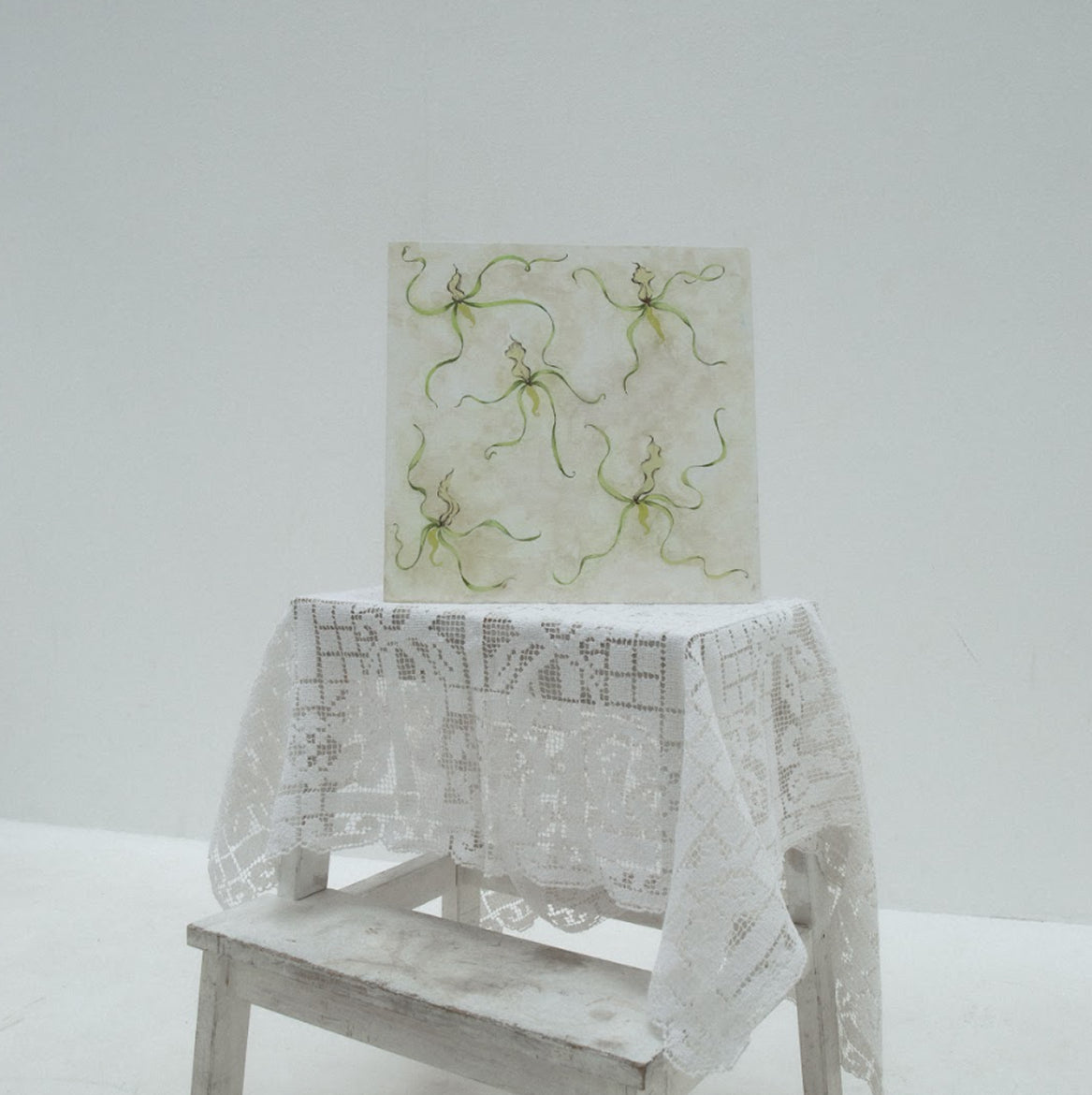Green Orchid painting