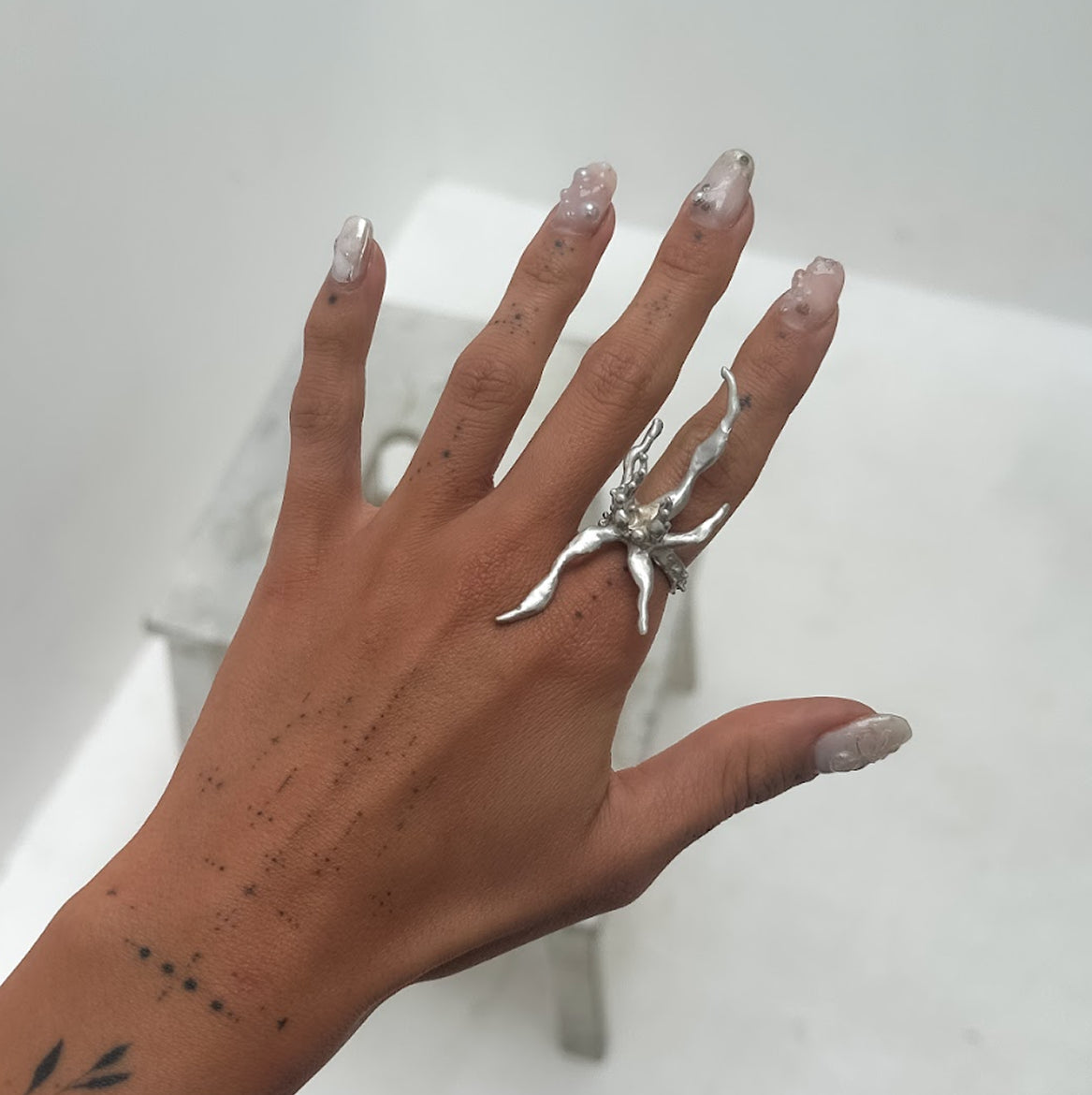 Spider Orchid ring